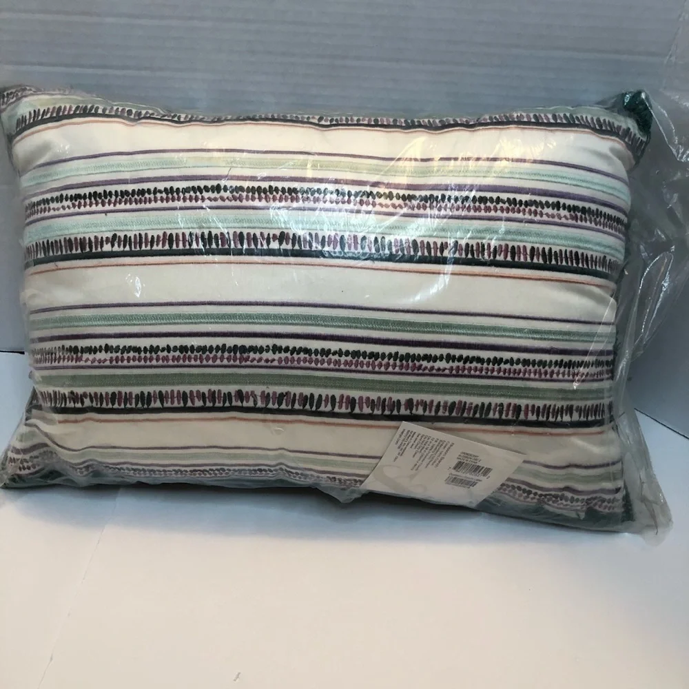 Style & Co  Blossom Branch Decorative  stripe Pillow
